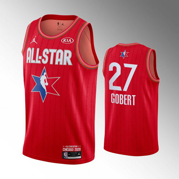 Maillot nba All Star 2020 enfant Rudy Gobert 27 Rouge